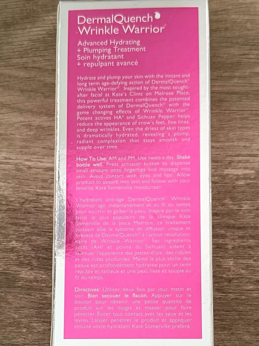 Kate Somerville Dermal Quench Wrinkle Warrior FULL SIZE 2.5 OZ New In Box